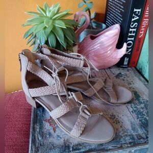 Nordstrom Treasure & Bond Braided Lace-Up Sandals